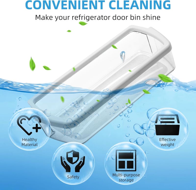 Fetechmate WPW10321304 Refrigerator Door Shelf Bin Replacement for Whirl-pool Fridge Replace W10321304 WRS325FDAM04, WRS325FDAB02, WRS325FDAB06, WRS325FDAM02, WRS325FDAD02, ED5FVGXWS00 by - 1 PACK - Image 5